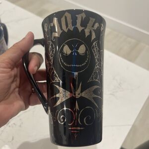 Nightmare Before Christmas Disney Black Mug 6” Jack Skellington Disney Halloween